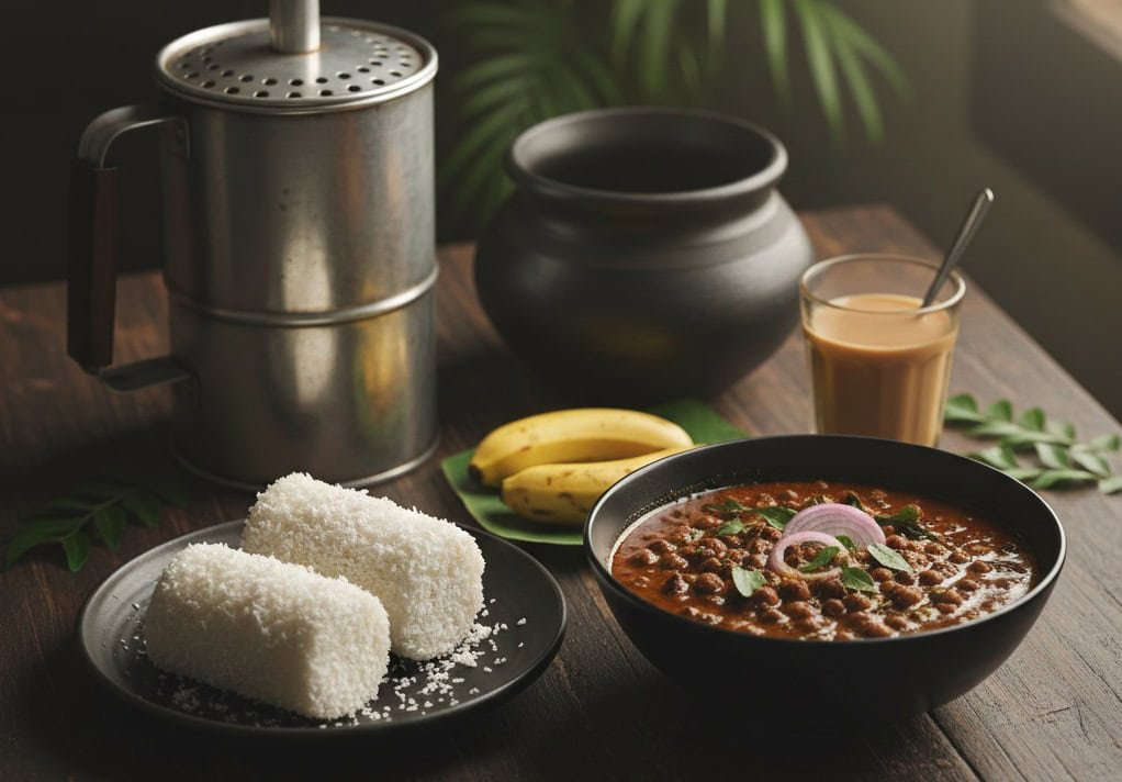 Puttu and Kadala Curry